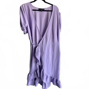 Eloquii Women's Lavender Wrap Dress